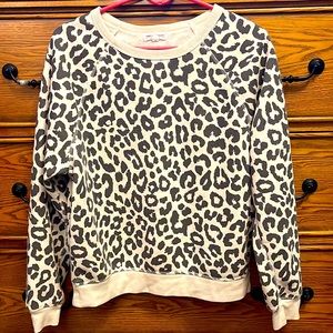 Cheetah print sweater.